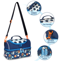 Multipurpose Double Decker Insulated Bag For Kids - Luxury Quality