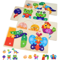 Animal Random Wooden Puzzle Toy