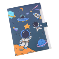 Astronaut Space Theme 6 Pocket Extending A4 File Folder