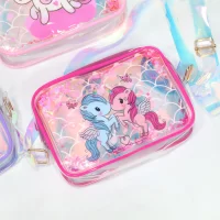 Unicorn Holographic Sling Bags for Girls Classic Sling Bags | Holographic Purses and Flash Reflective Shoulder Bag for Girl's and Women 1 Pc