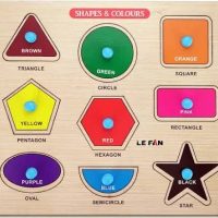 Shapes and Color Wooden Puzzle Kids Games