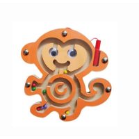 Small Pen Labyrinth Puzzle Toy Monkey Magnetic Maze Toy Intellectual Development Games Educational Block Monkey